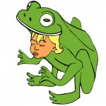 frog child illustration