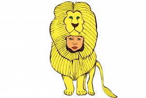 lion child illustration