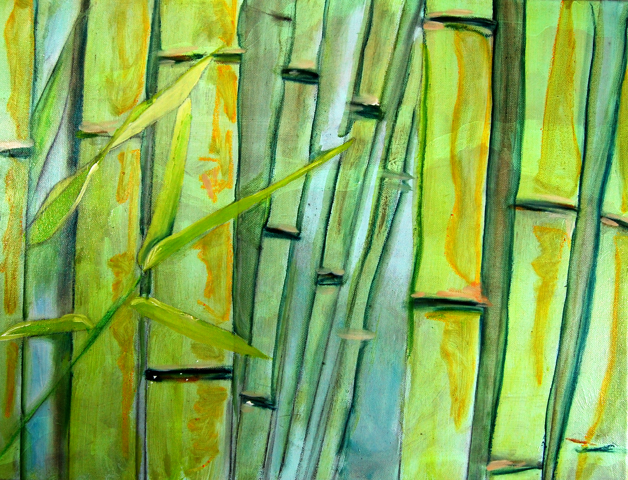 Bamboo Fine Art Painting